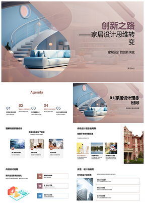 家居设计思维革新驱动行业创新变革PPT模板