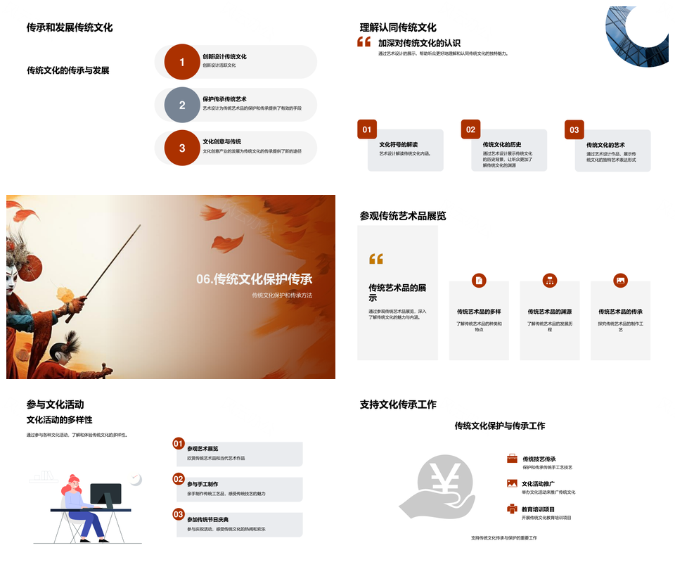 艺术设计实践传统文化传承价值PPT模板