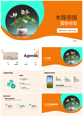 木质装饰材料零售市场环保趋势未来规模发展PPT模板