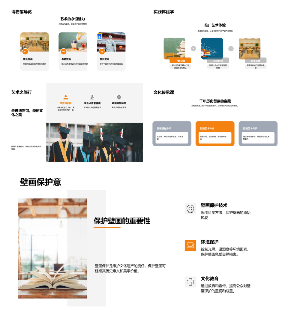 东西方古代壁画技法与墓室岩画鉴赏PPT模板