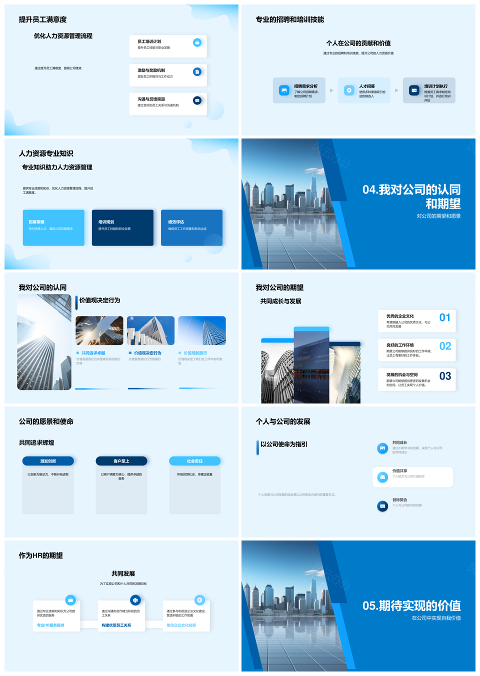 信念驱动企业个人价值观共振HR优化PPT模板