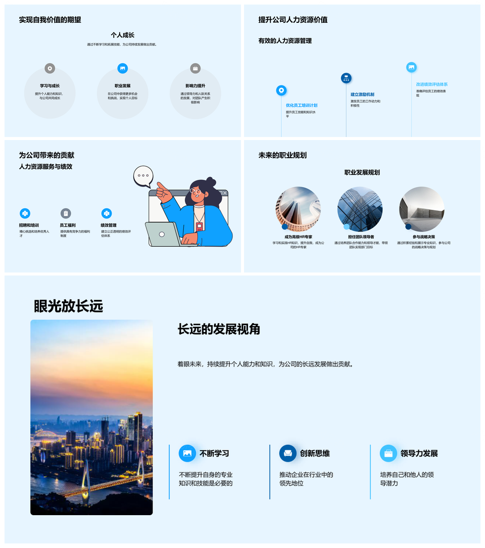 信念驱动企业个人价值观共振HR优化PPT模板