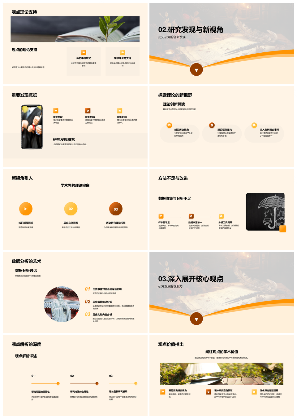 历史学硕士古代卷轴理论实践问题方法研究PPT模板