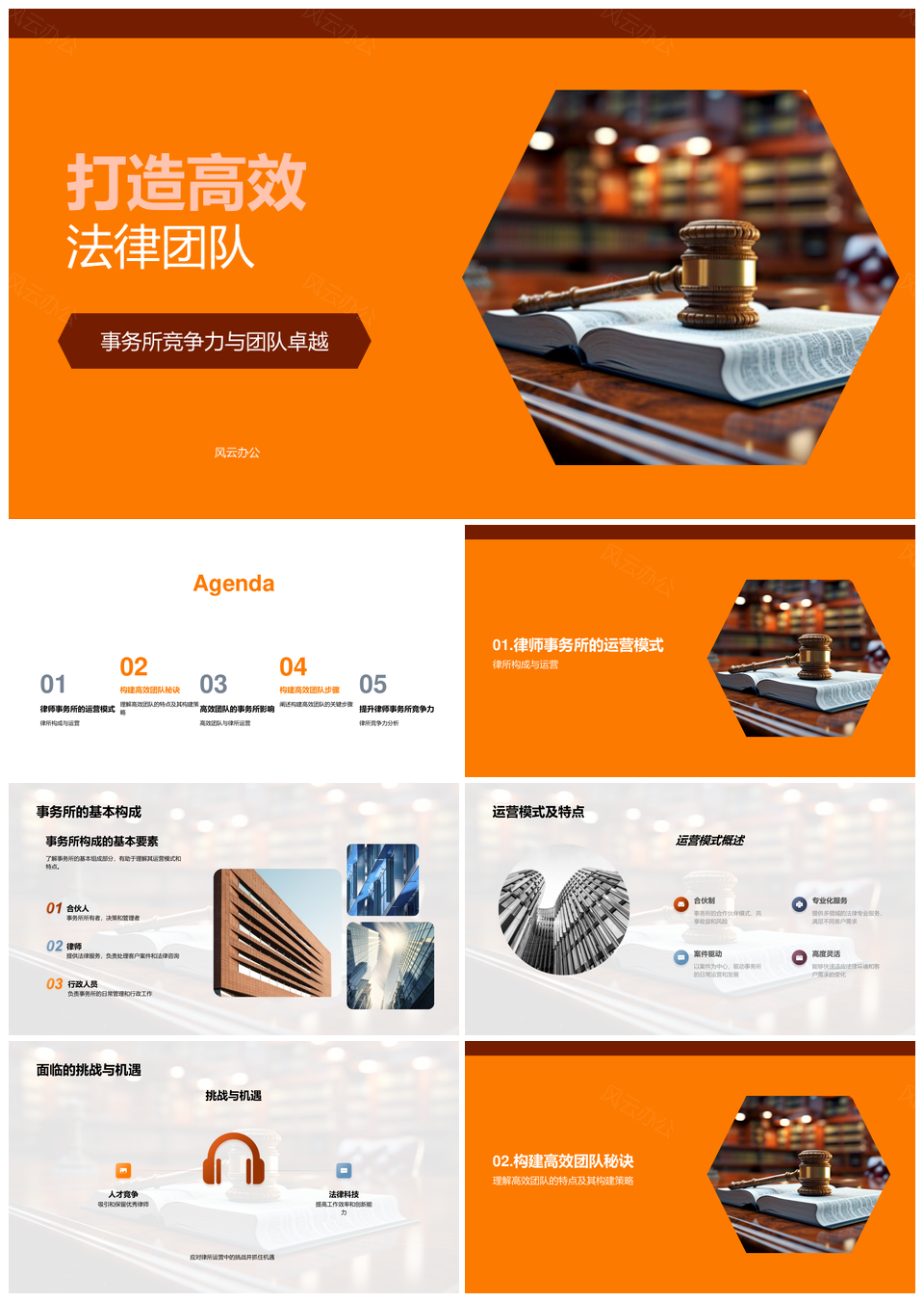 高效法律团队卓越运营提升律所竞争力PPT模板