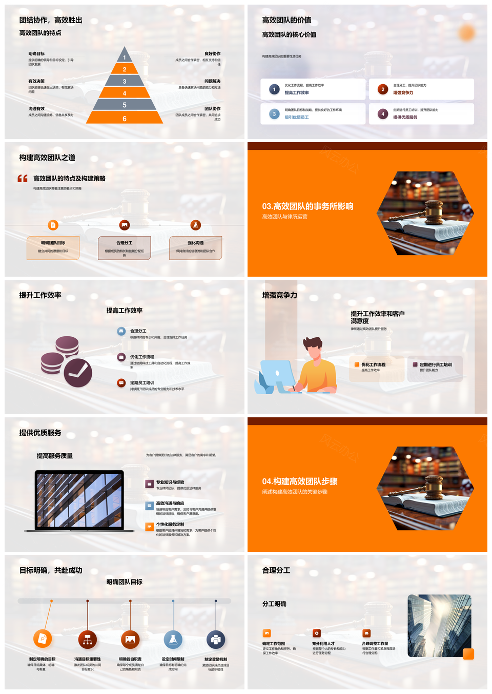 高效法律团队卓越运营提升律所竞争力PPT模板
