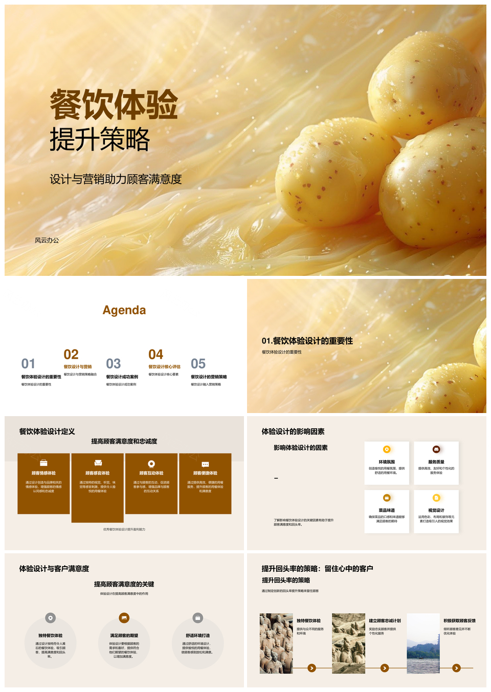 2025餐饮体验设计与营销策略提升品牌盈利PPT模板