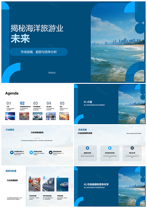 海上旅客运输业历史发展趋势竞争分析PPT模板