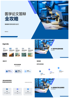 医学学位答辩全流程技巧应对攻略PPT模板