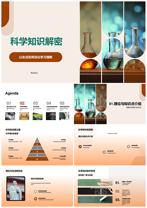 显微镜解密科学理论与生活应用探究PPT模板