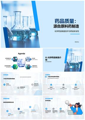 化学药品原料药制造技术保障质量纯度PPT模板