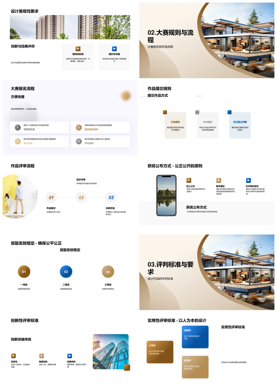 家居设计大赛创新实用蓝图规则评选解析PPT模板