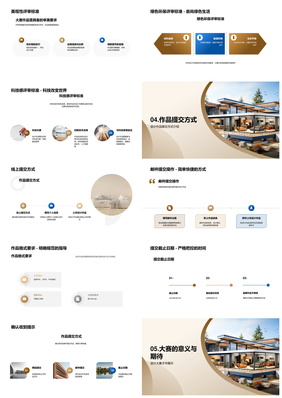 家居设计大赛创新实用蓝图规则评选解析PPT模板