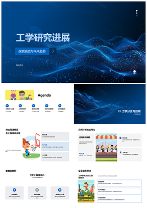 工学进展挑战趋势跨学科融合未来方向PPT模板