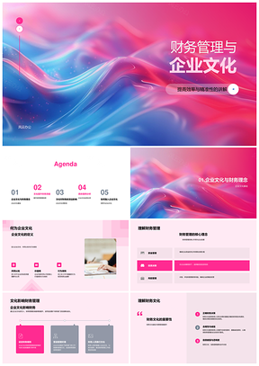企业文化与财务理念提升效能精准性PPT模板