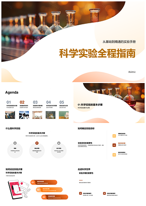 科学实验步骤器材安全操作原理显微镜指南PPT模板
