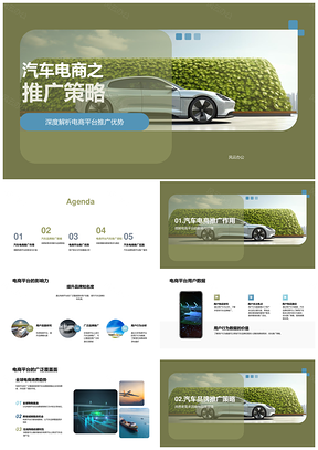汽车电商平台推广策略覆盖电动汽车市场PPT模板