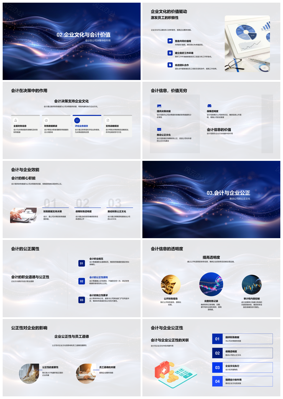 会计数据驱动企业文化公正透明职业培训PPT模板