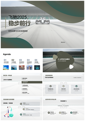 2025飞驰20XX汽车财务战略与竞争展望PPT模板