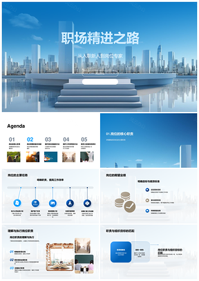 职场新人到专家技能职责效率精进PPT模板