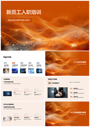 保险业新员工职业素养能力团队文化培训PPT模板
