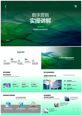 数字营销实操策略趋势案例挑战价值PPT模板