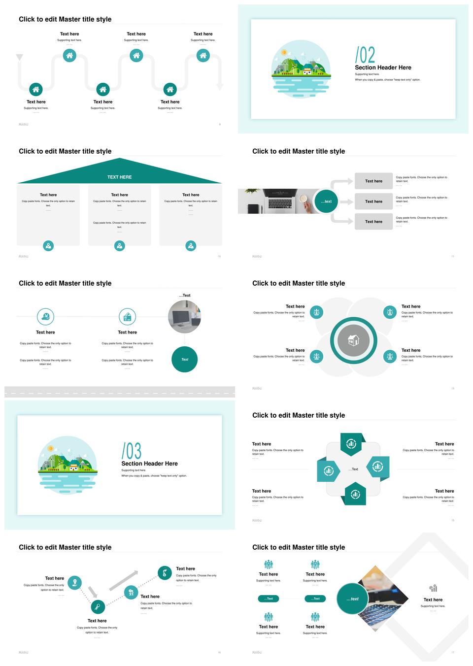 绿色环保生态知识宣讲简约建筑发展培训计划总结PPT模板