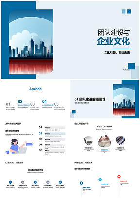 团队建设企业文化激发潜力提效决策沟通目标PPT模板