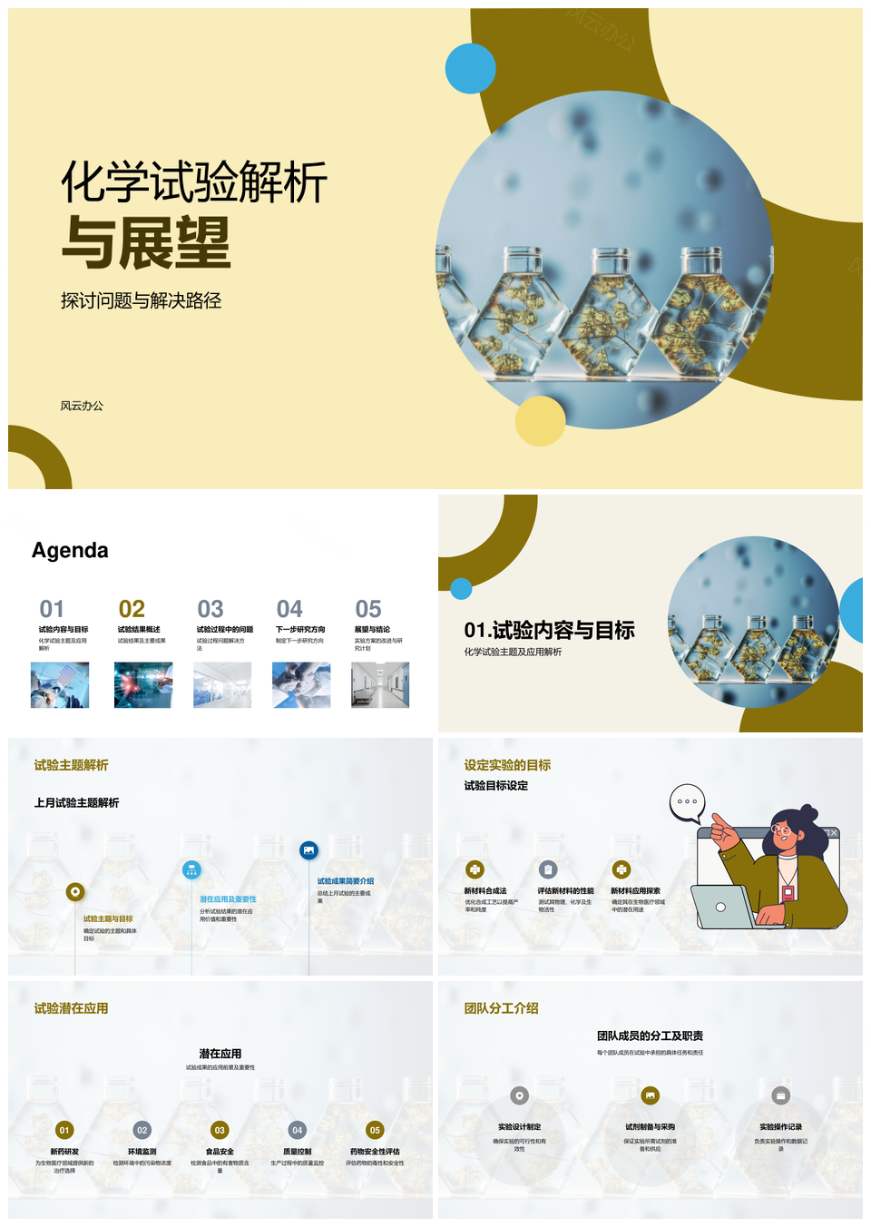 化学实验解析进展优化及展望PPT模板