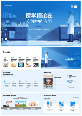 医学理论实践应用疾病治疗策略批判性思维病例解读PPT模板