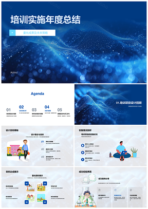 2025培训年度总结量化成果策略项目成效分析明年规划展望资源优化PPT模板