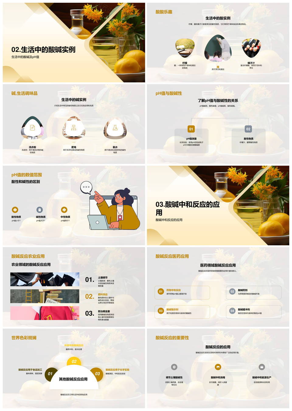 酸碱奥秘与生活实例pH中和应用PPT模板