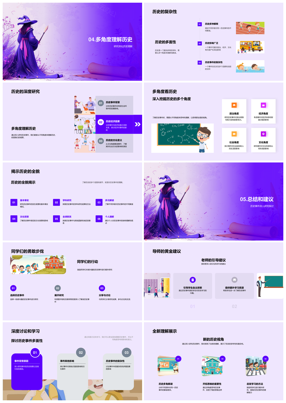 历史事件真相多元解析与深度影响研究PPT模板