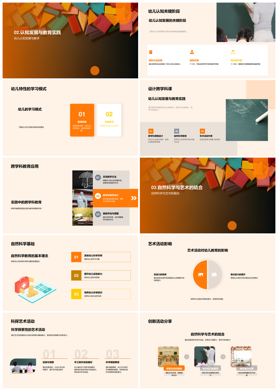 幼儿全脑跨学科游戏化认知发展策略PPT模板