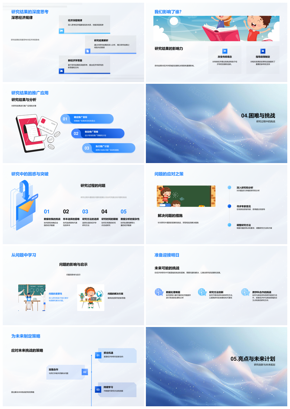 经济学研究趋势挑战热点方法论批判理论分析PPT模板