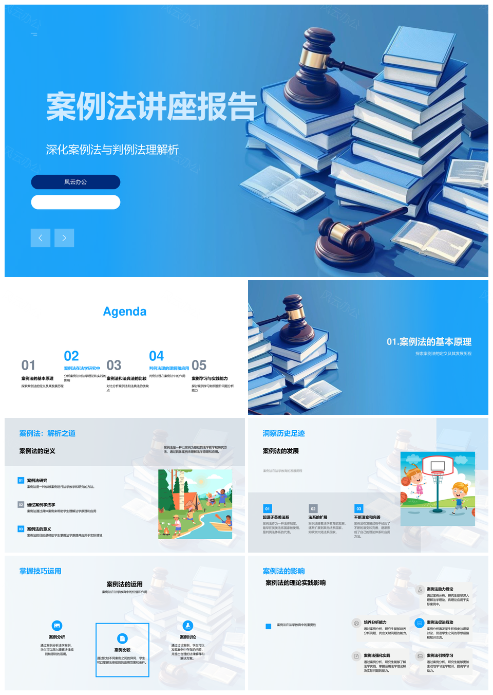 2025案例法理法学教育理论与实践能力PPT模板