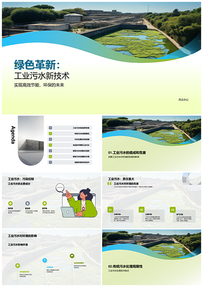 工业污水创新处理技术环保应用PPT模板