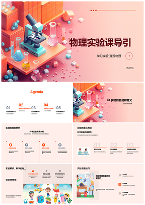 物理实验导引验证定理探索未知安全步骤结果启示PPT模板