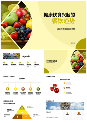 健康饮食驱动餐饮业战略调整与产品创新PPT模板