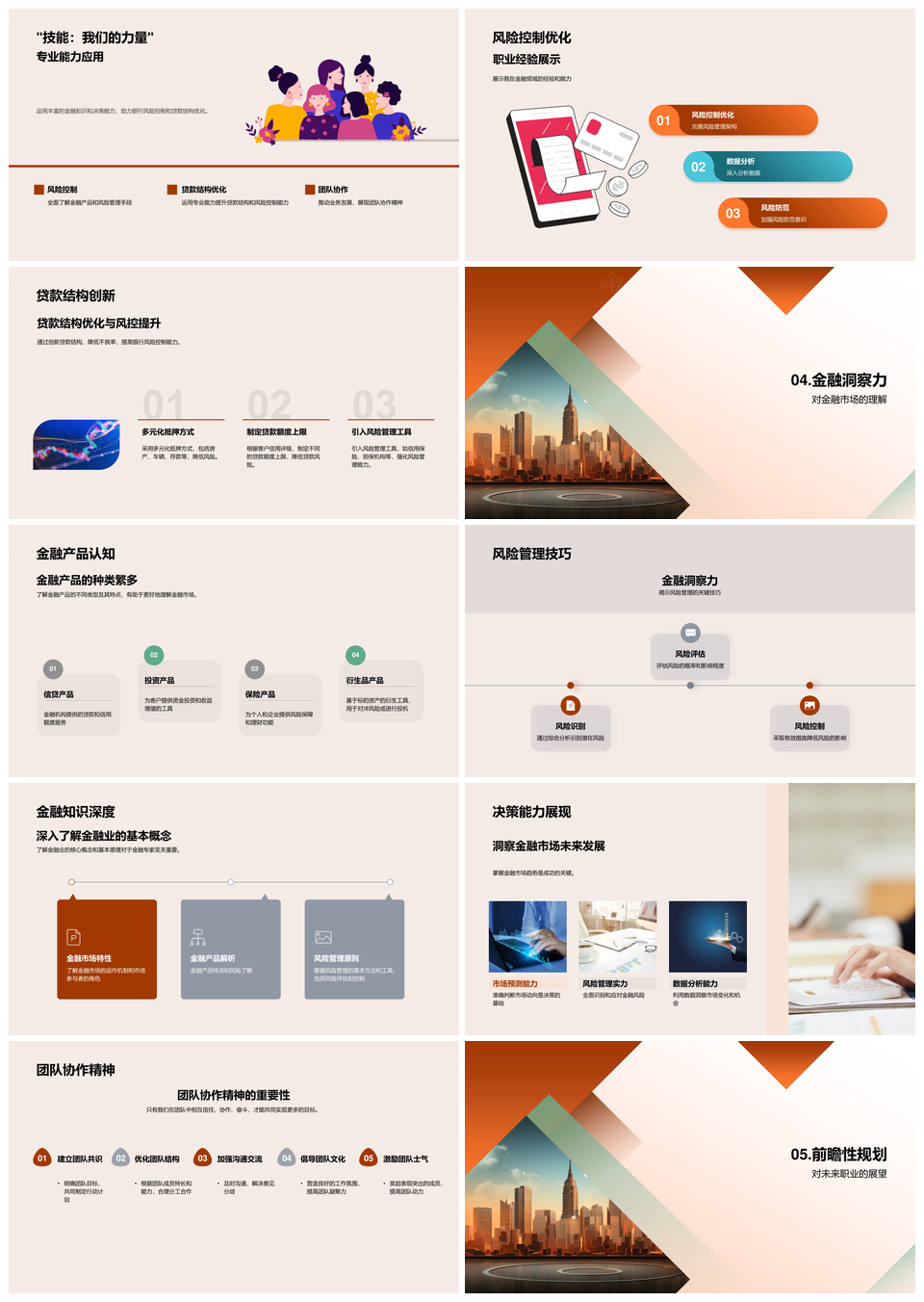 金融职场发展史岗位成长前瞻解析PPT模板
