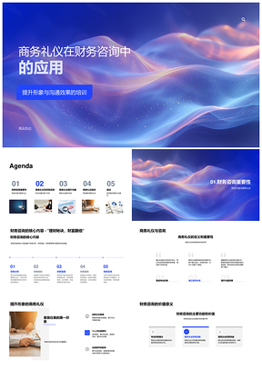 2025财务商务礼仪培训沟通形象与客户关系PPT模板