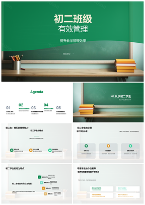 初二班级有效管理策略与教学效果提升PPT模板