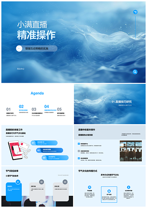 2025小满直播精准操作互动策略节气文化主播社区食品数据分析PPT模板
