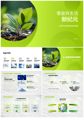 零废转型商机驱动环保生活新纪元PPT模板
