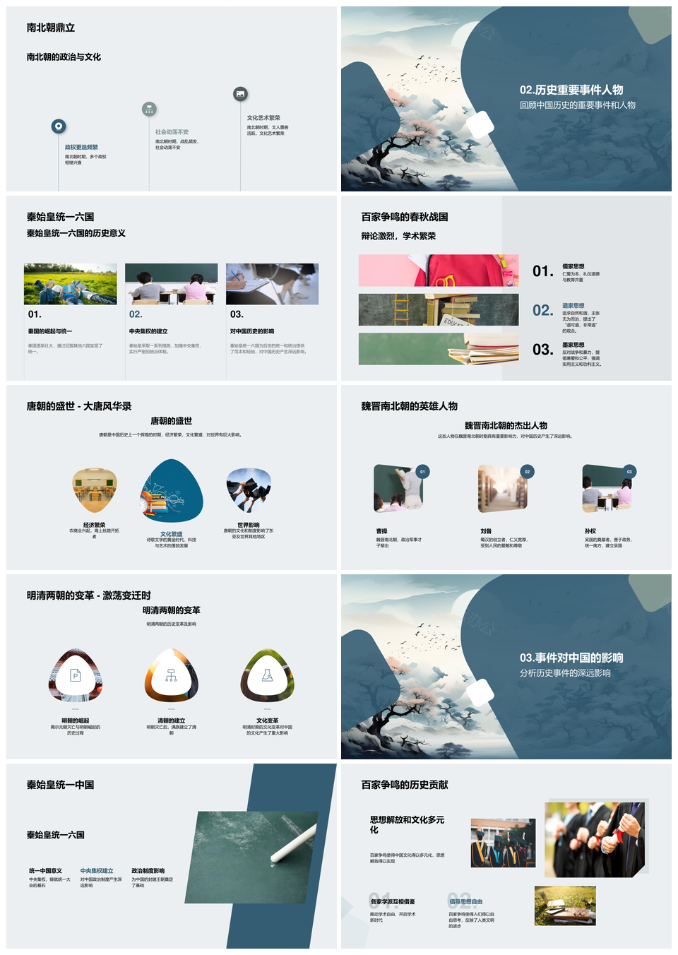 中华五千年文明重要事件人物探源PPT模板