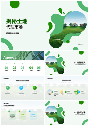 土地代理市场规模增长潜力竞争主导机会预测PPT模板