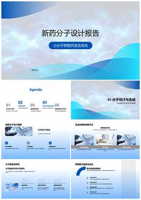 小分子新药设计合成稳定性靶点活性临床前安全评估PPT模板
