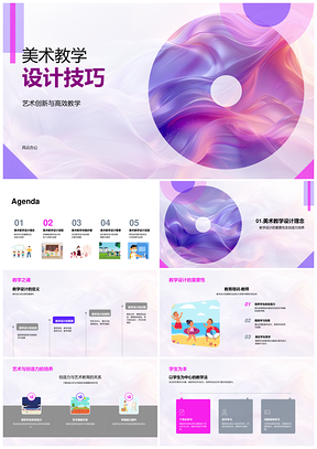 美术跨科创新教学理实融合高效设计PPT模板