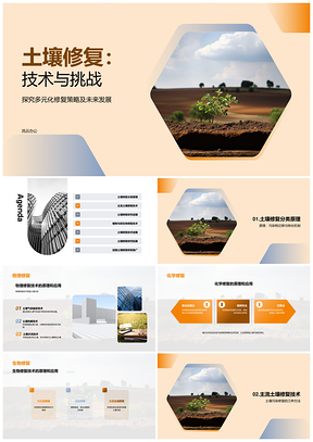 土壤污染物理化学生物修复技术创新前景PPT模板