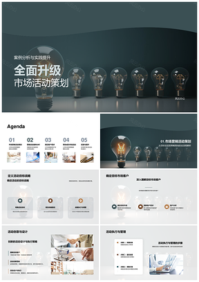 市场活动策划升级案例战略设计执行评估优化PPT模板