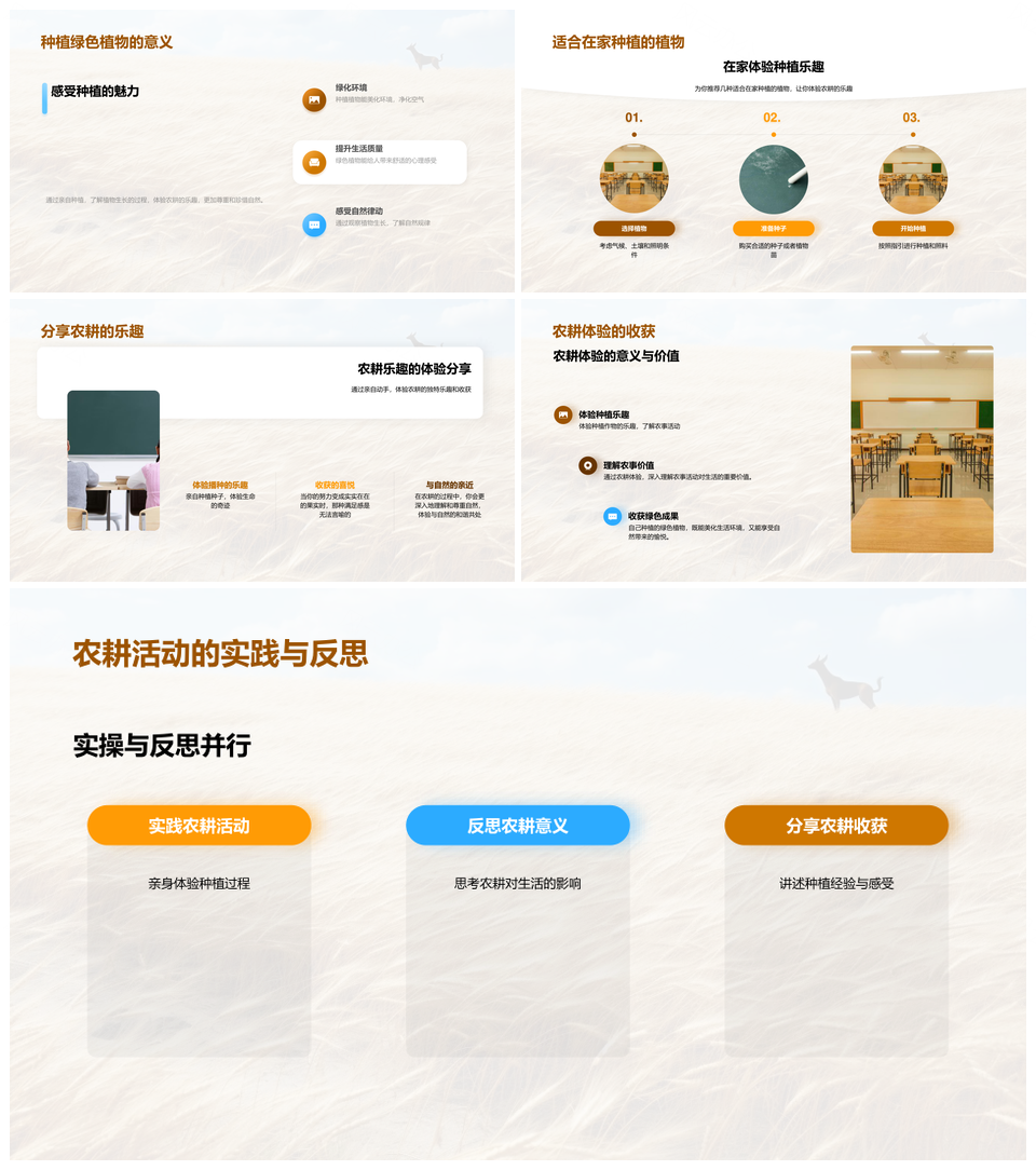 谷雨农耕活动与自然防治文化PPT模板